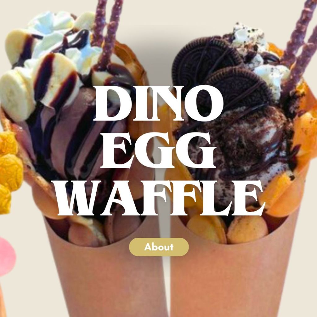 Dino Egg Waffle - Cute bubble egg waffle dessert shop in Auckland CBD